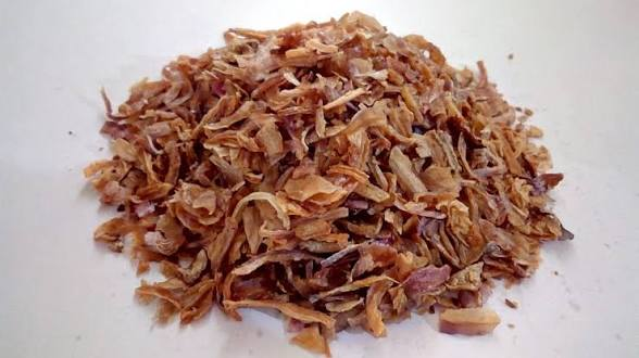 Dehydrated Onion — Close texture